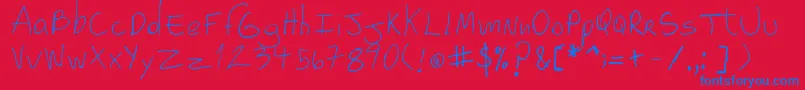 Шрифт Gabo4 – синие шрифты на красном фоне