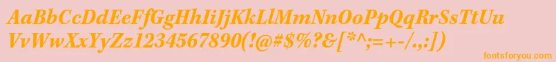 KeplerstdBoldscnitcapt Font – Orange Fonts on Pink Background