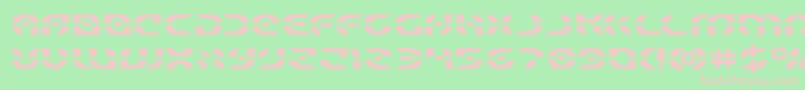 Starfighterexpand Font – Pink Fonts on Green Background