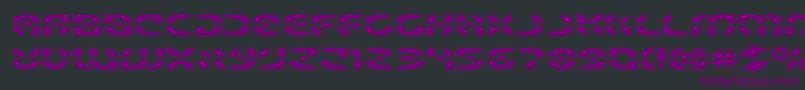 Starfighterexpand Font – Purple Fonts on Black Background