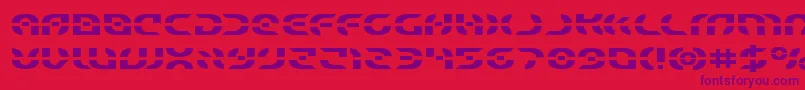 Starfighterexpand Font – Purple Fonts on Red Background