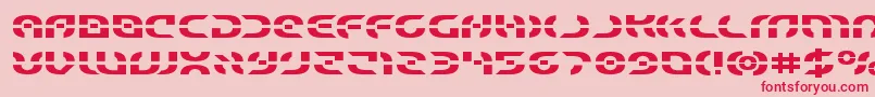 Starfighterexpand Font – Red Fonts on Pink Background