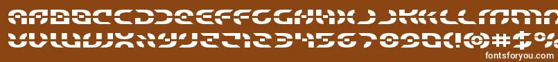 Starfighterexpand Font – White Fonts on Brown Background