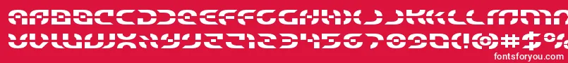 Starfighterexpand Font – White Fonts on Red Background