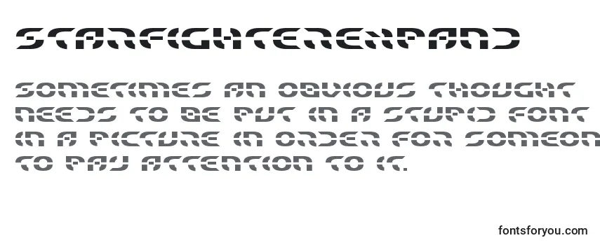 Обзор шрифта Starfighterexpand