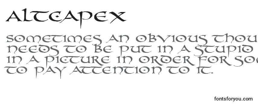 Обзор шрифта Altcapex