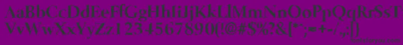 BelfastrandomBold-fontti – mustat fontit violetilla taustalla
