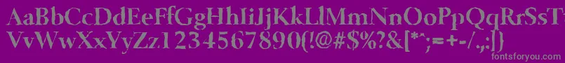 Шрифт BelfastrandomBold – серые шрифты на фиолетовом фоне