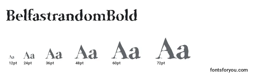 BelfastrandomBold Font Sizes