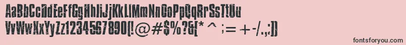 Bisonprr Font – Black Fonts on Pink Background