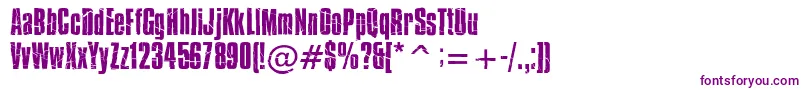 Bisonprr Font – Purple Fonts on White Background