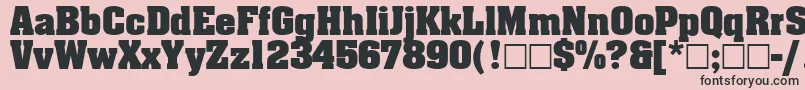 AgaalenboldRoman Font – Black Fonts on Pink Background