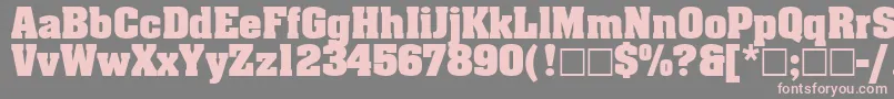 AgaalenboldRoman Font – Pink Fonts on Gray Background