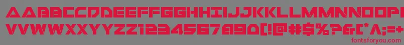 Libertyislandexpand Font – Red Fonts on Gray Background