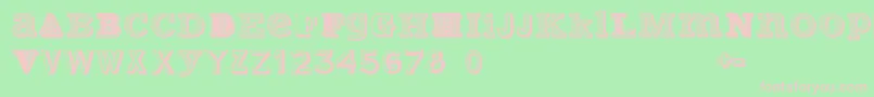 VariusMultiplexPersonalEdition Font – Pink Fonts on Green Background
