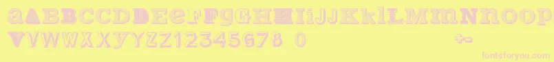 VariusMultiplexPersonalEdition Font – Pink Fonts on Yellow Background
