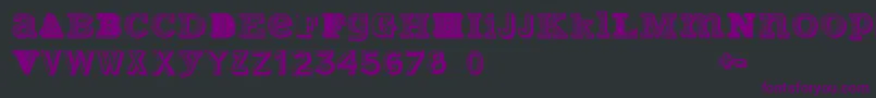 Шрифт VariusMultiplexPersonalEdition – фиолетовые шрифты на чёрном фоне