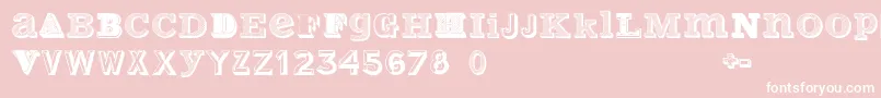 VariusMultiplexPersonalEdition Font – White Fonts on Pink Background