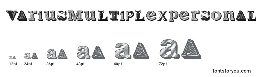 VariusMultiplexPersonalEdition (68623) Font Sizes