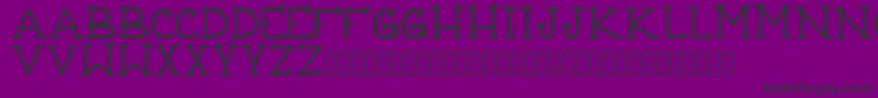 フォントTattooThinline – 紫の背景に黒い文字