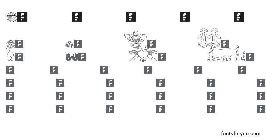 Шрифт Anadolu – алфавит, цифры, специальные символы