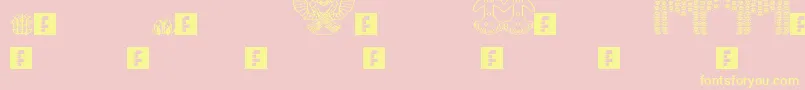 Anadolu Font – Yellow Fonts on Pink Background