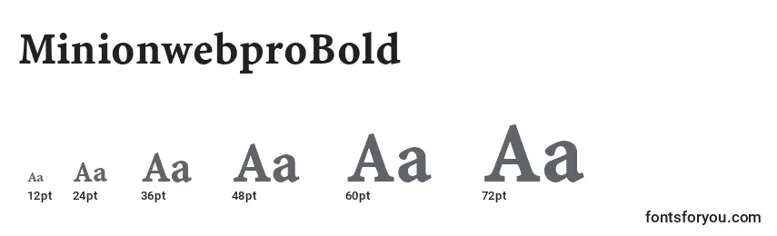 Размеры шрифта MinionwebproBold