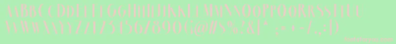 MarbreSansBold Font – Pink Fonts on Green Background