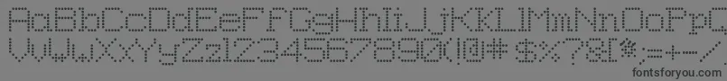 Шрифт 8pinmatrix – чёрные шрифты на сером фоне