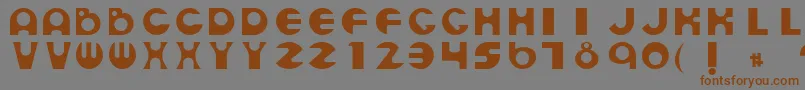 EspheresRegular Font – Brown Fonts on Gray Background