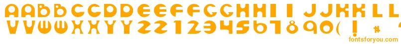 EspheresRegular Font – Orange Fonts on White Background