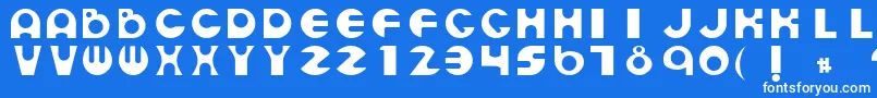 EspheresRegular Font – White Fonts on Blue Background