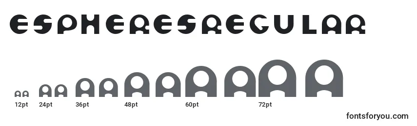 EspheresRegular Font Sizes