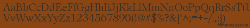 LeamingtonRegular Font – Black Fonts on Brown Background