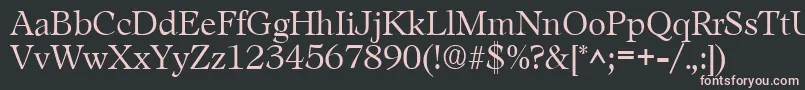 LeamingtonRegular Font – Pink Fonts on Black Background