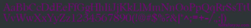 LeamingtonRegular Font – Purple Fonts on Black Background