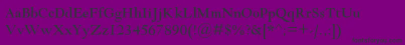 GoudyModernMt Font – Black Fonts on Purple Background