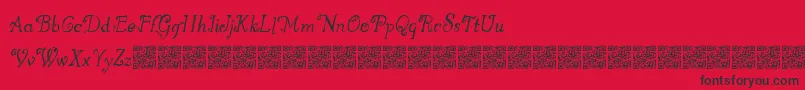 Greatwinter Font – Black Fonts on Red Background