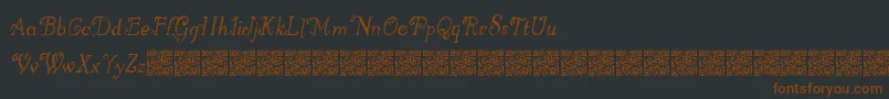 Greatwinter Font – Brown Fonts on Black Background