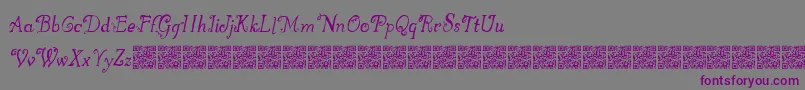 Greatwinter Font – Purple Fonts on Gray Background