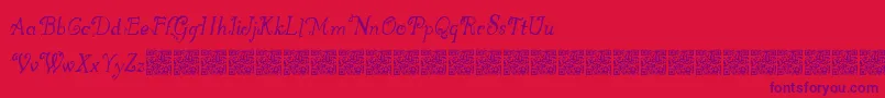 Greatwinter Font – Purple Fonts on Red Background
