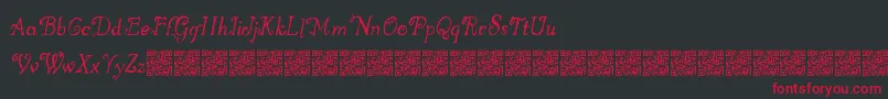 Greatwinter Font – Red Fonts on Black Background