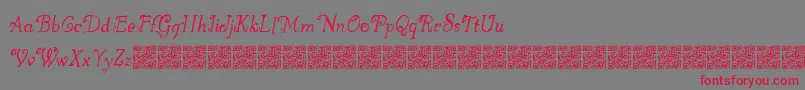 Greatwinter Font – Red Fonts on Gray Background