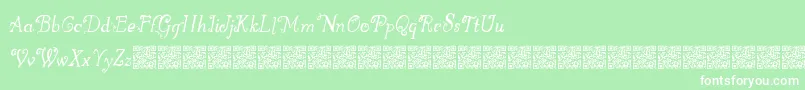 Greatwinter Font – White Fonts on Green Background