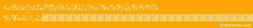 Greatwinter Font – White Fonts on Orange Background