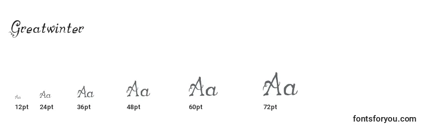Greatwinter Font Sizes