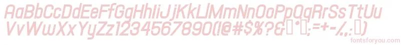 フォントHallandaletextbolditalic – 白い背景にピンクのフォント