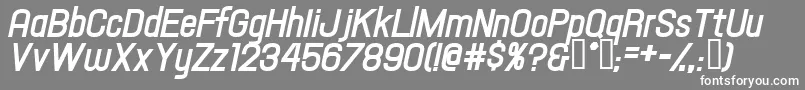 Hallandaletextbolditalic Font – White Fonts on Gray Background