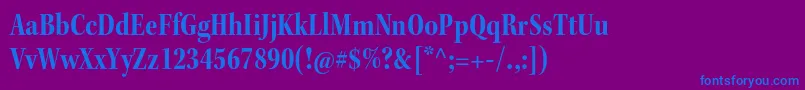 KeplerstdBoldcnsubh Font – Blue Fonts on Purple Background