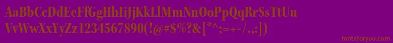 KeplerstdBoldcnsubh Font – Brown Fonts on Purple Background